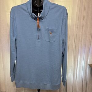 Margaritaville Island Reserve Size Large Long Sleeve Parrot 1/4 Zip Waffle